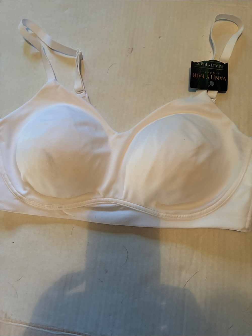 Vanity Fair Wireless Smooth Full Coverage Bra - White Cream